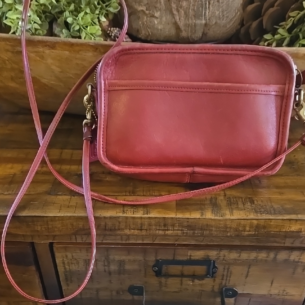 Coach #9925 Red Carnival Crossbody Bag